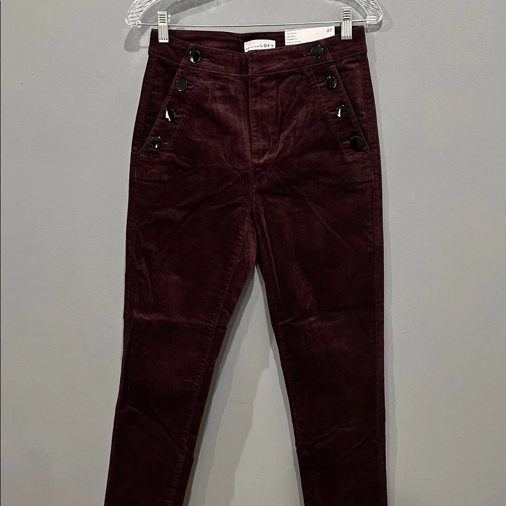 Final Sale 🔥No More Low Offers Mariner Skinny Pants in Velvet Size 27